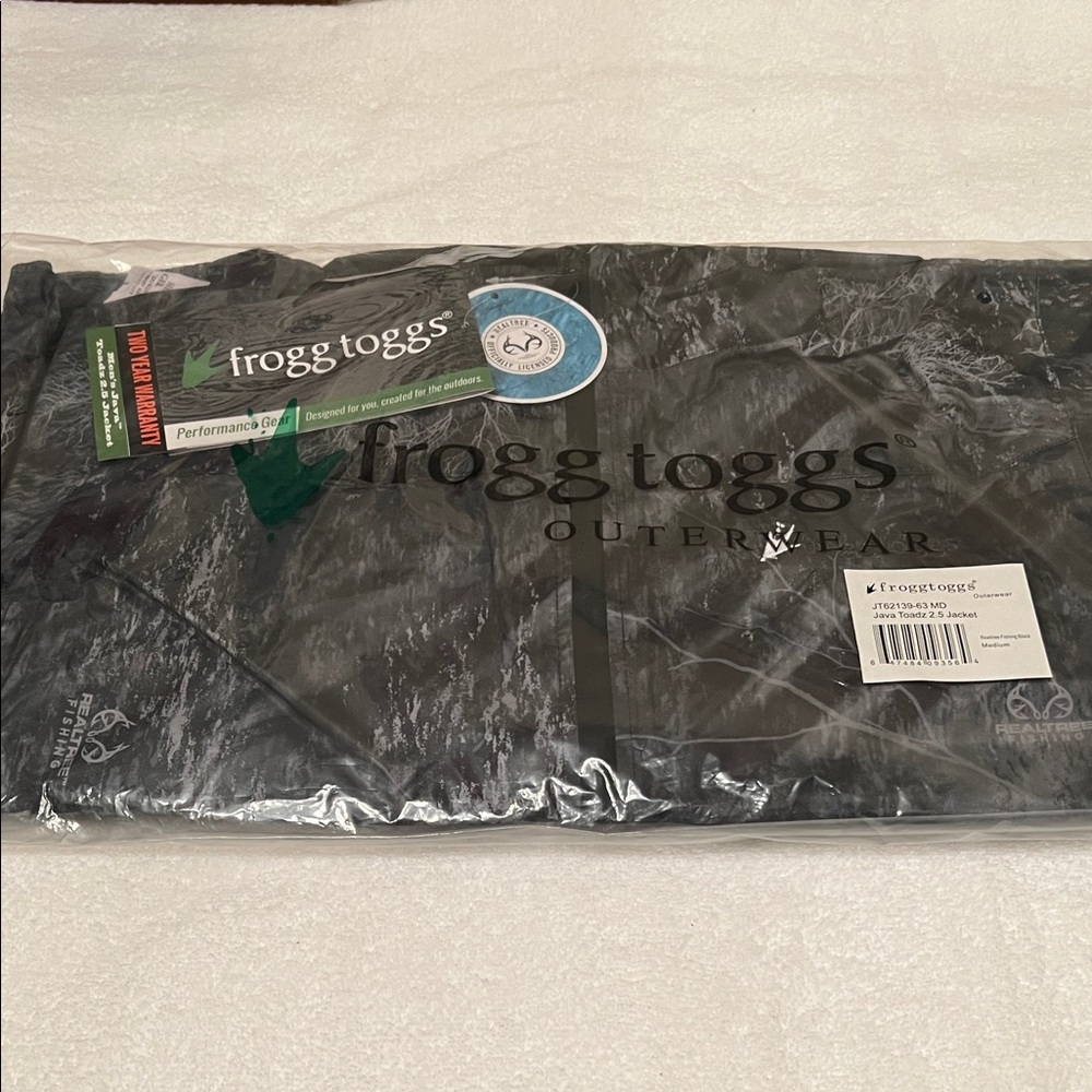frogg toggs Outwear Java Toadz 2.5 Jacket Realtree Fishing Black Size Medium